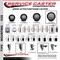 Service Caster 5'' Black Polyurethane Wheel Swivel 3/4'' Square Stem Caster with Brake SCC-SQ20S514-PPUB-BLK-PLB-34 - alternate 3